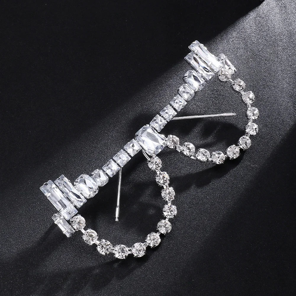 Stonefans Simple Rhinestone Cat Eye Glasses Frames Jewelry for Women Statement Spectacle Eye Decoration No Lens Eyewear Gift