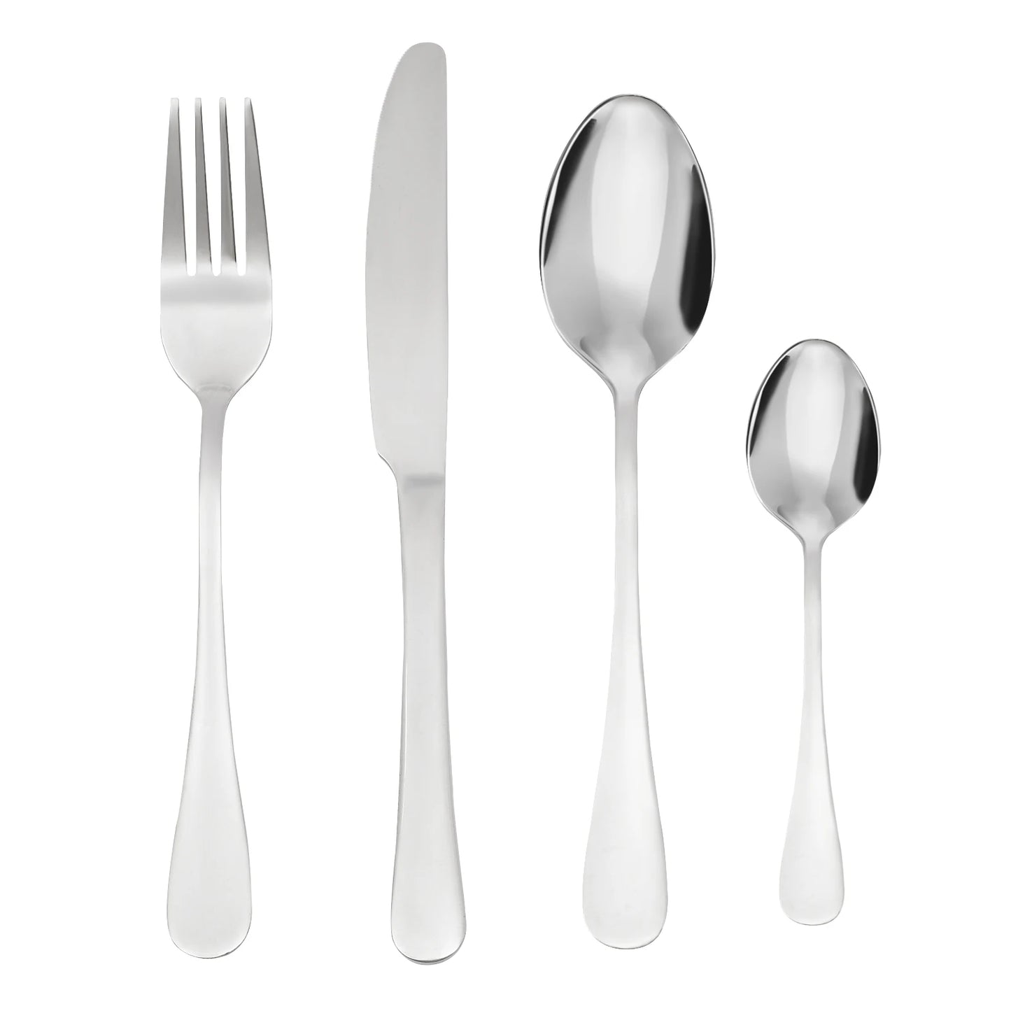 24Pcs/90Pcs Flatware Set Stainless Steel Silverware Utensil Kitchen Tableware Forks Knives Spoons Cutlery for Home Restaurant