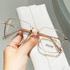 Retro Square Anti-Blue Light Glasses for Women Stylish Clear Frame Anti Radiation Glasses Transparent gafas de sol