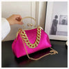 2024 Luxury Women Gold Green Chain Messenger Bags PU Leather Shoulder Bags Shell Clip Designer Handbag And Purse Wedding Clutch
