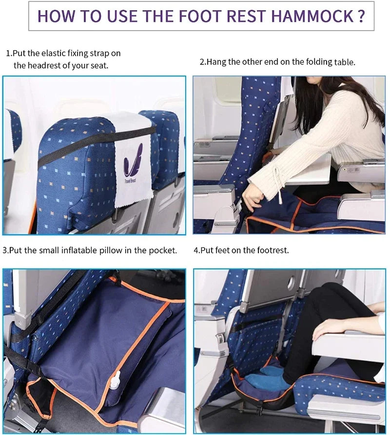 Car Travel Bed Childen And Adults All Can Use Sit On A Long Distance Plane To Sleep Foot Bike Baby Travel Hammock Accessories