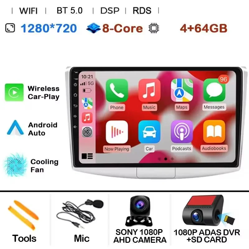 Android 14 For Volkswagen VW Passat B6 B7 CC 2007-2016 Carplay Radio Multimedia Player Auto Car Radio WIFI 4G GPS DSP48EQ 2din