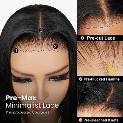 Bob Wig Human Hair Glueless Wigs Human Hair Pre Plucked BOB Wig Human Hair 13X4 Human Hair Lace Frontal Wig Straight Lace Front