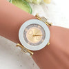 Luxury Top Famous Designer DQG Brand Women Watches White Silicone Bracelet Diamond Digital Ladies Waterproof Quartz Wristwatches