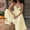 2024 Summer Sexy Spaghetti Strap Long Dresses Slim French Vintage Elegantes Style Suspender Party Dress Vestidos Robes Longues