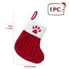 Christmas Socks Knitting Snowflake Letter Stocking Christmas Decoration For Home 2024 Xmas Tree Ornament Gift Navidad Natal 2024