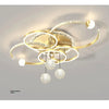 Modern Minimalist LED Ceiling Light Personalized Creative Ring Living Room Lights Gold Atmosphere Bedroom Study Chandelier