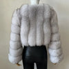 2023 Neuer kurzer Stil Echtfuchspelzmantel Winter Damen Natur Warme Mode Luxus