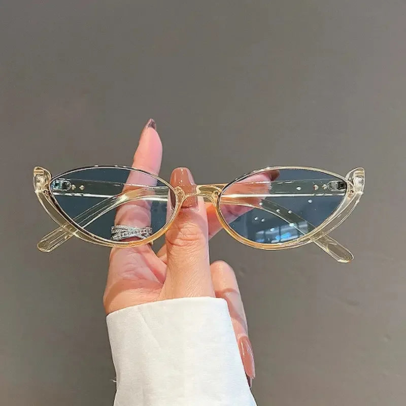 Half Frame Cat-eye Sunglasses Fashion Style Colored Women's Sunglasses Uv400 Fashion Shades Eyewear Summer Anti UV Sunglasses