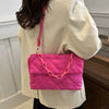 Acrylic Chain Crossbody Square Bags Casual Flap Women Commute Bags Quilted All-match Winter Large Capacity for Girls Shopping