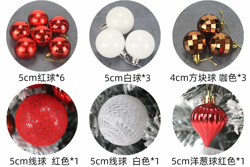 45/60cm DIY Christmas Tree With LED Light Mini Desktop Tree Christmas Decoration New Year Gift Home Christmas Ornaments