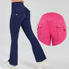 Women Flare Pocket Leggings High Waist Sport Yoga Pants Quick Dry Breathable Leggings Outfit Fitness Gym Clothes Sportwear Pant