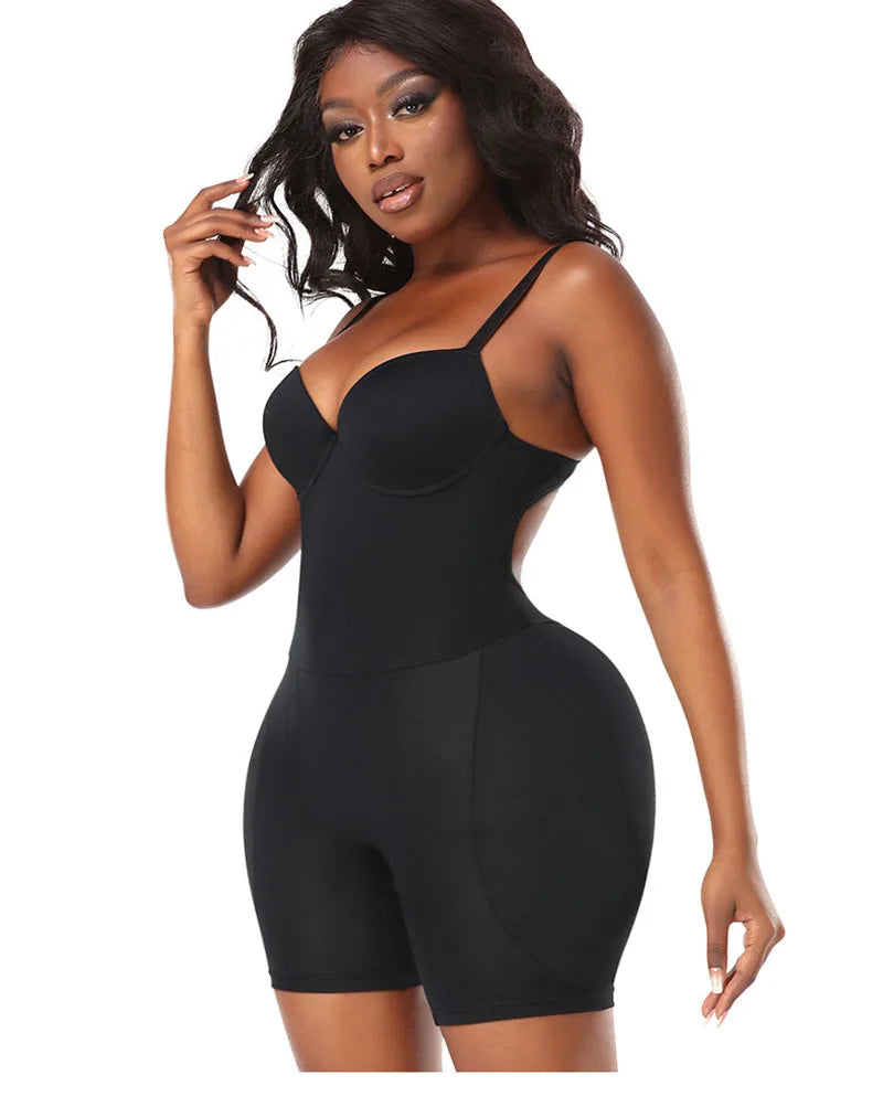 AfruliA Bodysuit Shapewear Padded Hip Enhancer Bra Cushion Butt Lifter Sexy Back Body Shaper Jumpsuits Fajas Colombianas Girdles