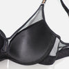 BEAUWEAR Thick Pad Push Up Bra with wire for Small Chest Women Letter Print Mesh Underwear Breathable 75B 80B 85B 90B