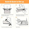 Children's Travel Airplane Bed, Portable Children's Pedals, Airplane Hammock , Baby Footstool, Toddler Airplane Seat Extender