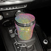 Crystal Diamond Car Ashtray Auto Portable Bling Cigarette Smokeless with LED Light Indicator Car Accessories for Women