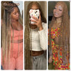 Synthetic Braided Wigs For Black Women Full Lace Wig Braid African Knotless Box Braids Hair Lace Front Wigs Cheap Cornrow Braids