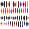 Pre-stretched Braids Synthetic Hair Professional Itch Free Hot Water Setting Fiber 30'' Ombre Yaki Texture Braid Hair Extensions