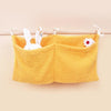 New Thick Plush Baby Crib Hanging Storage Bag Portable Double Pockets Newborn Cot Toy Organizer Bag Bed Headboard Storage Pouch