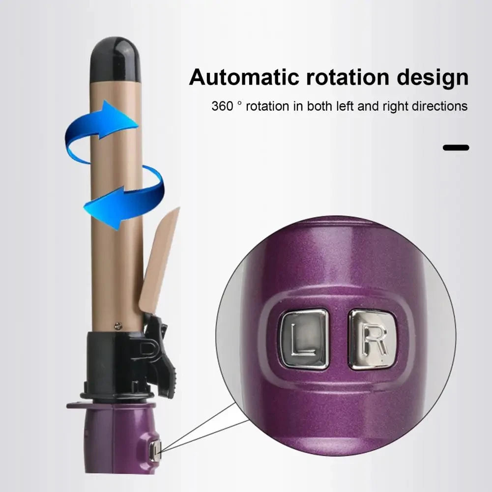 2024 Best Hair Curling Wand 28mm Automatic Rotating Curling Iron for Professional Big Waves and Inward Curls
