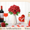 50-200PCS Artificial Roses Flowers Foam Flowers with Stems Fake Roses for DIY Wedding Bouquets Centerpieces Valentine's Day