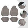 Tan and Grey PU Car Seat Covers For Ford F250 F350 Seat Covers Waterproof and Scratch-resistant,