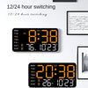 LED Digital Wall Clock Temperature Date Week Display Table Alarm Clocks Voice Control Electronic Clock Brightness Adjustment