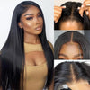 Glueless Wig Human Hair 6X4 5X5 Pre Cut Lace Closure Human Hair Wigs Brazilian Ready To Wear Straight Lace Wig Human Hair 180%