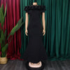 Elegant Long Dresses for Women Off the Shoulder Short Sleeve Mermaid Floor Length Luxury Female Birthday Party Dinner Dress Robe