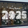 Santa Snowman Christmas Window Stickers Wall Decals New Year 2025 Christmas Home Decor Merry Christmas Xmas Decorations Gifts