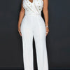 Women One Shoulder Cutout Studded Jumpsuit With Belt