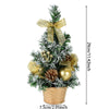 20/29cm Mini Christmas Tree Desktop Ornaments Artificial Plants Pine Needle Tree With Xmas Balls New Year Party Home Decor Gifts