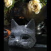 Shiny Cat Ear Masks Cosplay Halloween Party Costume Accessories Long Gloves Sexy Bling Kitten Half Masks