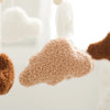 Baby Crib Mobile Bed Bell Rattle Toys Wooden Crochet Stars Pendant Bed Bell Toys Newborn Comfort Crib Bracket Hanging Toys Gifts