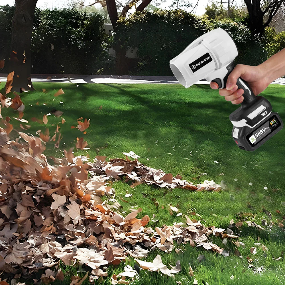 ONEGREEN 2000W Electric Brushless Turbo Fan Blowers Cordless 150000RPM Air Blower Violent Power Tools for Makita 18V Battery