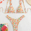 Bikini Women Swimsuit 2025 New Solid Print Sling Bikinis Set Sexy Thong Swimwear Summer Two Piece Beachwear Bathing Suit Female