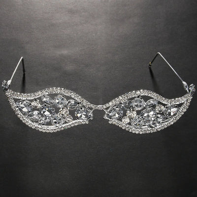 Stonefans Mesh Glasses Frames for Women Luxury 2024 Y2k Accessories Face Jewelry Belly Dance Statement Crystal Charms Display