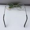 New Metal Frame Glasses Clear Round Lens Eye Glasses for Women Men Large Oversized Eyeware Harajuku Decorative Glasses Gifts