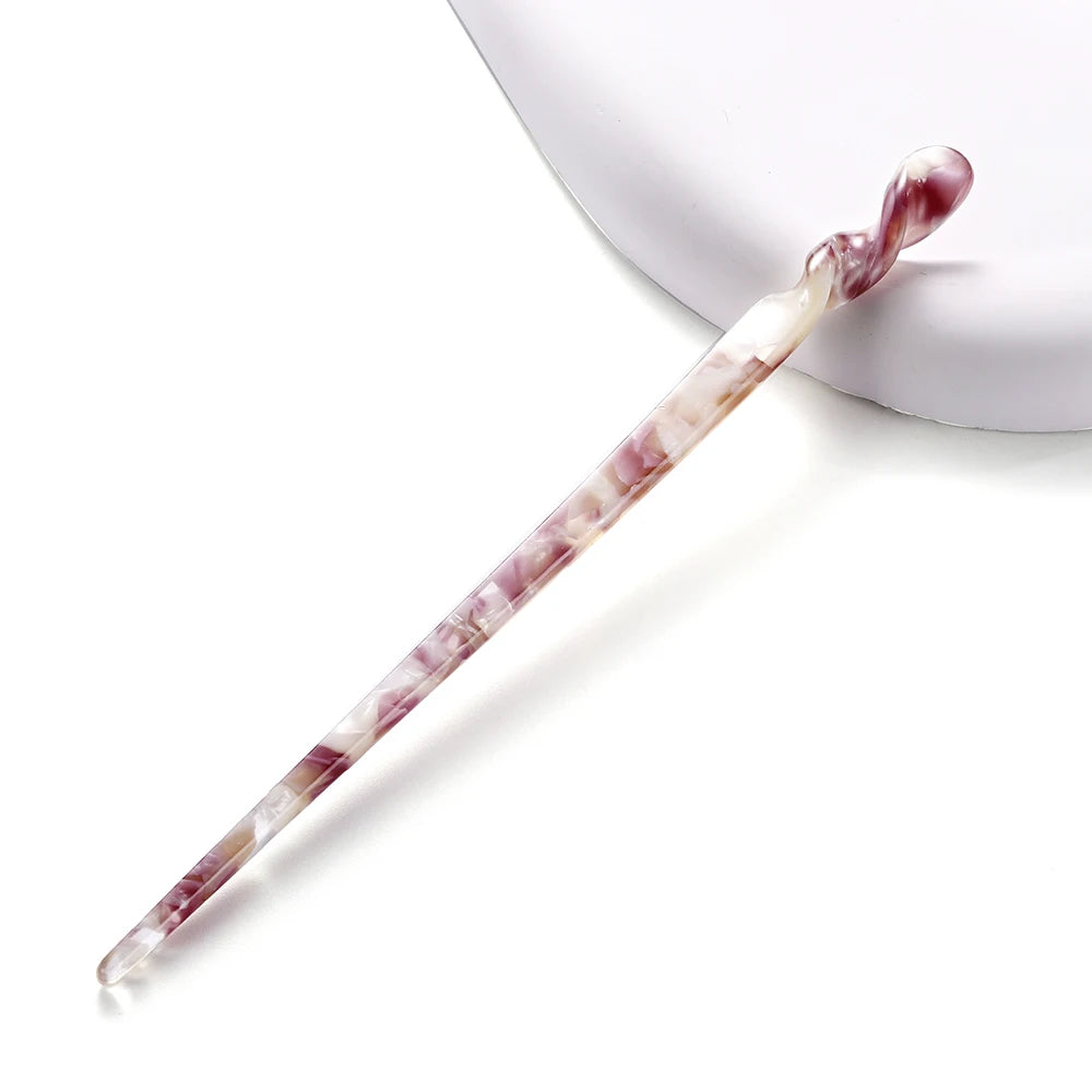 Chinese Style Hair Sticks Vintage Acetate Resin Chopstick Women Hairpins Hair Clip Pin Headwear Wedding Hair Jewelry Accessories