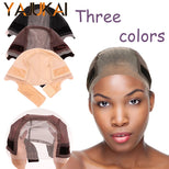 Female Headband Wig Cap Hd Lace Wig Cap For Wig Making U Part Wig Caps With Adjustable Velvet Wig Grip To Wear Wig Nude Hair Net