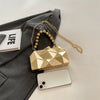 Golden Acrylic Evening Clutch Bag For Elegant Women Geometric Dinner Party Shoulder Bag 2024 Luxury Designer Purses And Handbags