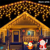 NEW 2024 Christmas Decorations Lights Solar Icicle Curtain Lights 8 Modes Outdoor Waterproof Garden Party New Year Decoration