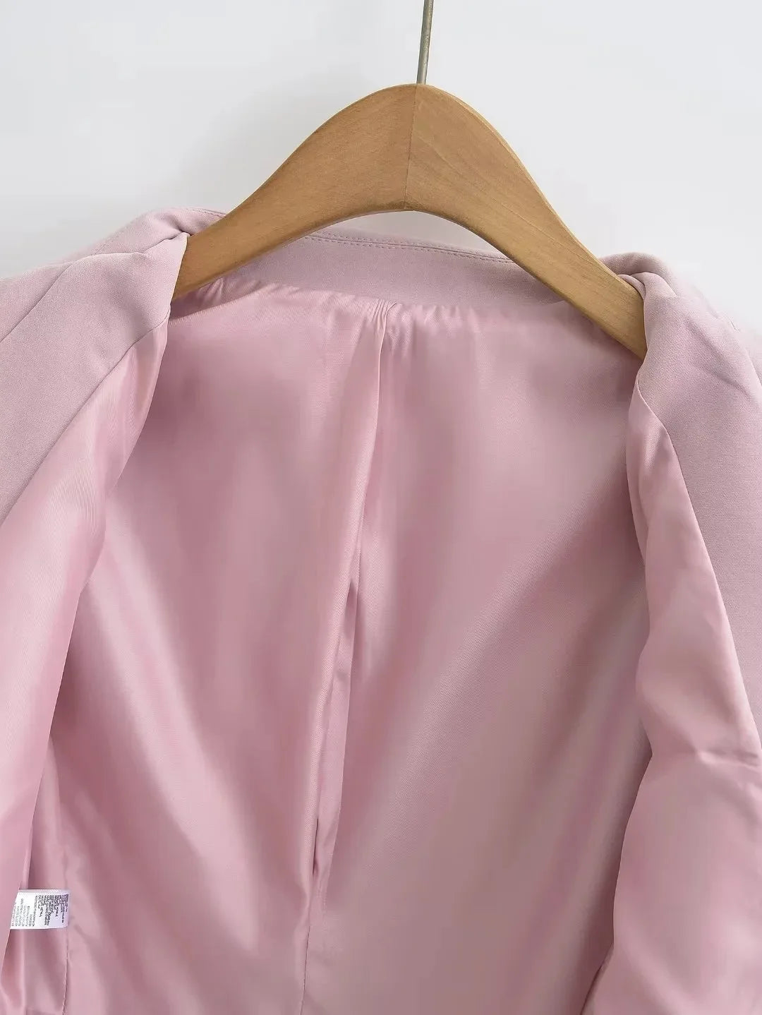 Autumn Notched Collar Open Stitching Blazer Vintage Women Full Sleeve High Waist Short Suit Cool Girl Coat Outwear