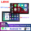 LEHX 7" 2Din MP5 Video Carplay & 4Core Android 14 Car Radio Audio Androidauto Carplay 4G GPS WIFI Automotive Multimedia Player