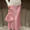 Tossy Summer Printed Fashion Long Skirt For Women High Waist Contrast Patchwork Slim Elegant Party Looks Ladies Y2k Maxi Skirt