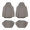 Tan and Grey PU Car Seat Covers For Ford F250 F350 Seat Covers Waterproof and Scratch-resistant,