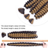 Synthetic Curly Deep Wave Bulk hair For Braiding 20inch No Weft Deep Wave For Braiding Micro Faux Braiding Hair for Boho Braids