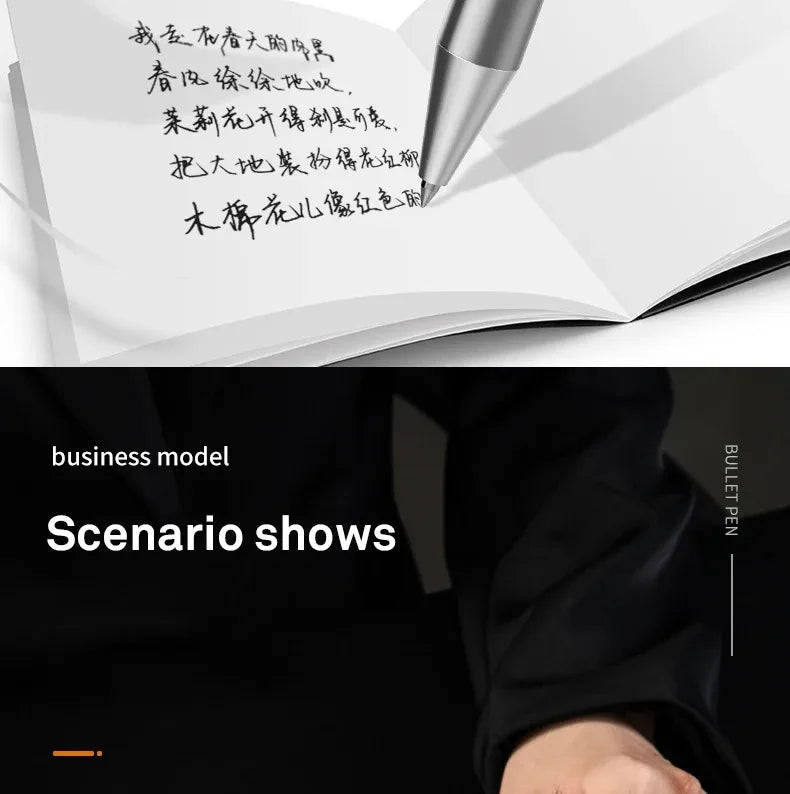 DELI Metal Sign Pen 0.5mm Gel Ink Pens Golden Silver Color Metallic Writing Pen Office Supplies