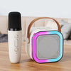 K12 Karaoke Machine Portable Bluetooth 5.3 PA Speaker System with 1-2 Wireless Microphones Home Family Singing Children's Gifts