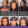 Glueless Wig Human Hair 6X4 5X5 Pre Cut Lace Closure Human Hair Wigs Brazilian Ready To Wear Straight Lace Wig Human Hair 180%